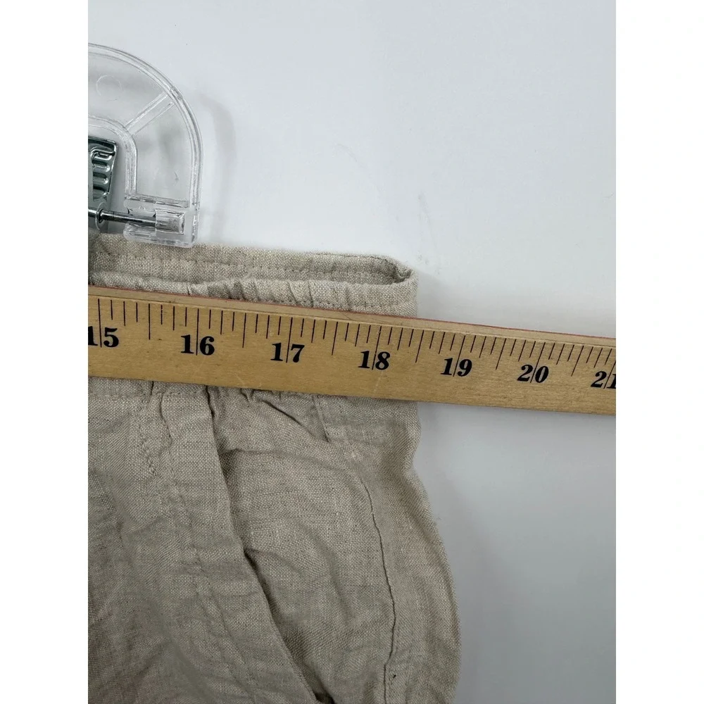 Free‎ Line Athens Linen Pants Mens XL Beige Elastic Waist Breathable Trousers
